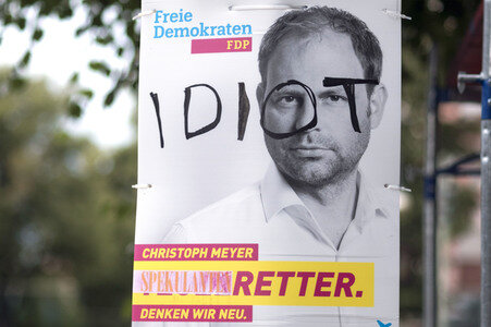 Bundestagswahlkampf-Plakate in Berlin