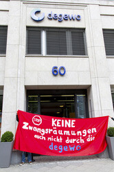 'Zwangsräumung stoppen' Aktion, Berlin