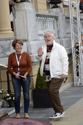 Ankunft von Pedro Almodóvar auf dem San Sebastian Film Festival 2014