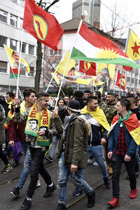 Kurden-Demonstration in Frankfurt