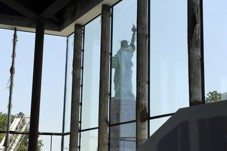 Pressetermin  zu den Bauarbeiten am Statue of Liberty Museum in New York