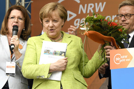 Abschlussveranstaltung der CDU im NRW Wahlkampf in Aachen
