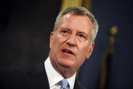 Bill de Blasio Pressekonferenz  in New York