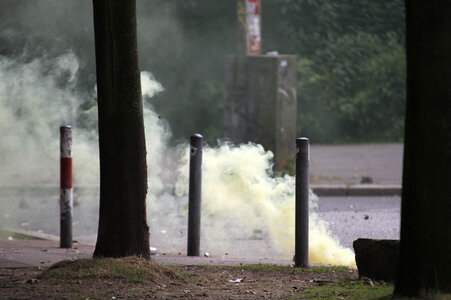 '#BlockG20 – colour the red zone!' Demonstration in Hamburg