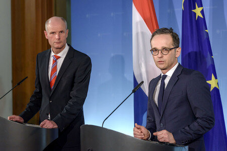 Pressekonferenz von Heiko Maas und Stef Blok in Berlin