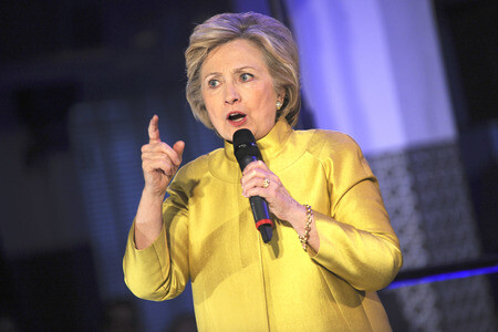 Wahlkampfrede von Hillary Clinton in New York