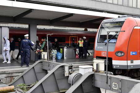 Ankunft der Flüchtlinge am Hauptbahnhof München
