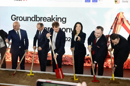 Feierlicher Spatenstich des Projekts 'United Heat' in Görlitz
