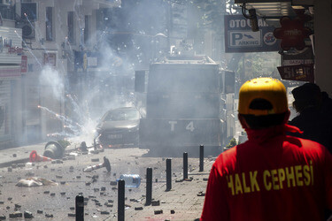 Maidemonstration in Istanbul