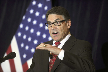 Vorwahlkampfveranstaltung von Rick Perry in New York
