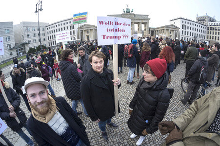 Protest gegen Trump-Politik in Berlin