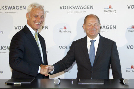 Unterzeichnung eines Memorandum of Understanding in Hamburg