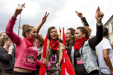 Demonstration gegen die Front National, Paris