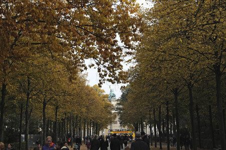 Das Brandenburger Tor in Berlin im Herbst