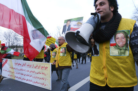 Proteste gegen die iranische Regierung in Berlin