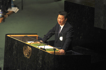Xi Jinping bbei der UN in New York