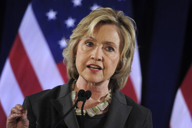 Hillary Clinton spricht in New York