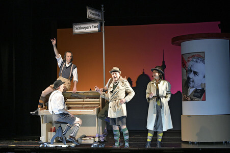 Theaterprobe 'Erich und die Detektive' in Berlin