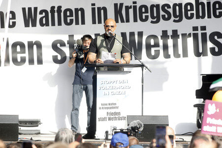 Kundgebung für Frieden im Gazastreifen in Berlin