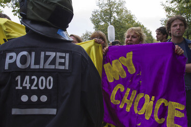 Gegendemonstration zum 'Marsch für das Leben', Berlin