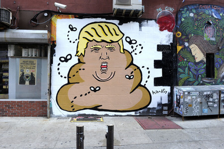 Donald Trump by Hanksy in New York