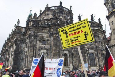 Pegida Demonstration, Dresden