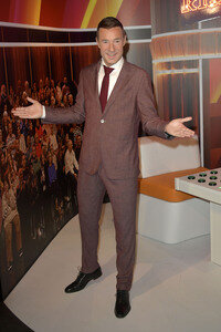 Kai Pflaume bei der Präsentaion seiner Wachsfigur in Berlin