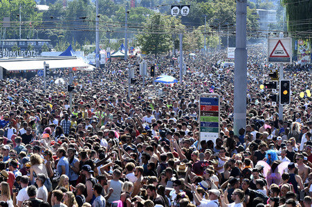 Street Parade 2018 in Zürich