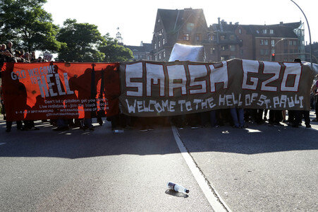 'G20 Welcome to Hell' Demo in Hamburg