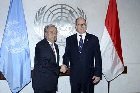 Fürst Albert II. von Monaco bei der UN Ocean Conference in New York