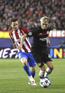UEFA Champions League Match Atlético Madrid vs. Bayer 04 Leverkusen in Madrid