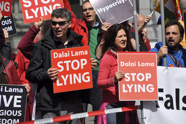 Dalai Lama Gegendemonstration, Frankfurt