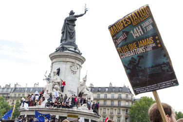 Demonstration gegen die Front National, Paris