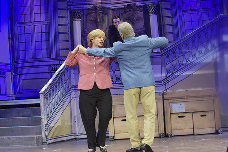 Theaterprobe 'Miss Merkel - Mord in der Uckermark' in Berlin