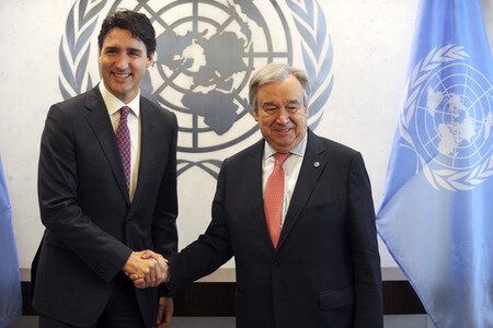 Justin Trudeau  bei der UN in New York