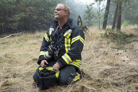 Waldbrandbekämpfung bei Treuenbrietzen