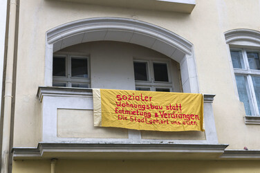 Demo gegen die Zwangsräumung der Beermannstraße sowie den Ausbau der A100, Berlin