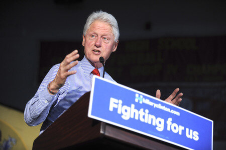 Wahlkampfrede von Bill Clinton in Edison