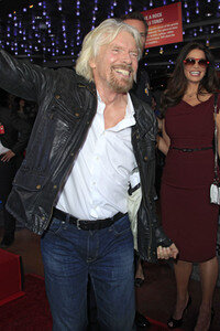 Richard Branson  erhält einen Stern auf dem Hollywood Walk of Fame in Los Angeles