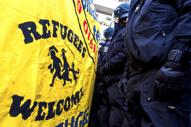 Demonstration gegen Rassismus und Abschiebungen, Berlin