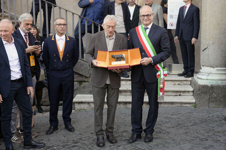 Verleihung des Lupa Capitolina an Robert De Niro in Rom