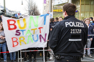 Demonstration gegen NPD-Kundgebung, Berlin