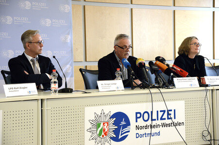 Pressekonferenz zur Verhaftung von Marcel H. in Dortmund