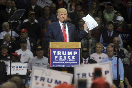 Donald Trump Wahlkampfveranstaltung in Wilkes-Barre
