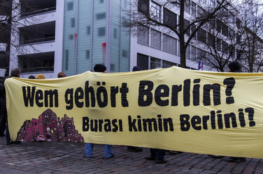 Demo gegen die Zwangsräumung der Beermannstraße sowie den Ausbau der A100, Berlin