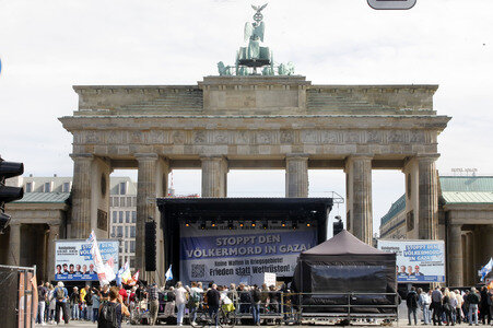 Kundgebung für Frieden im Gazastreifen in Berlin