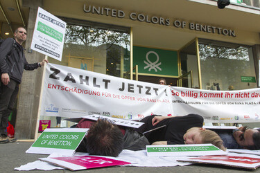 Demo zum Jahrestag des Einsturzes der Textilfabrik Rana Plaza, Berlin