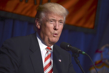 Wahlkampfrede von Donald Trump in New York