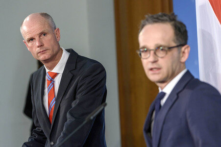 Pressekonferenz von Heiko Maas und Stef Blok in Berlin
