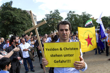 Demonstration der Jesiden, Berlin